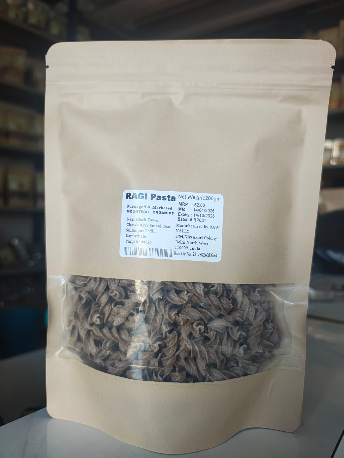 Ragi Pasta (Finger Pasta)