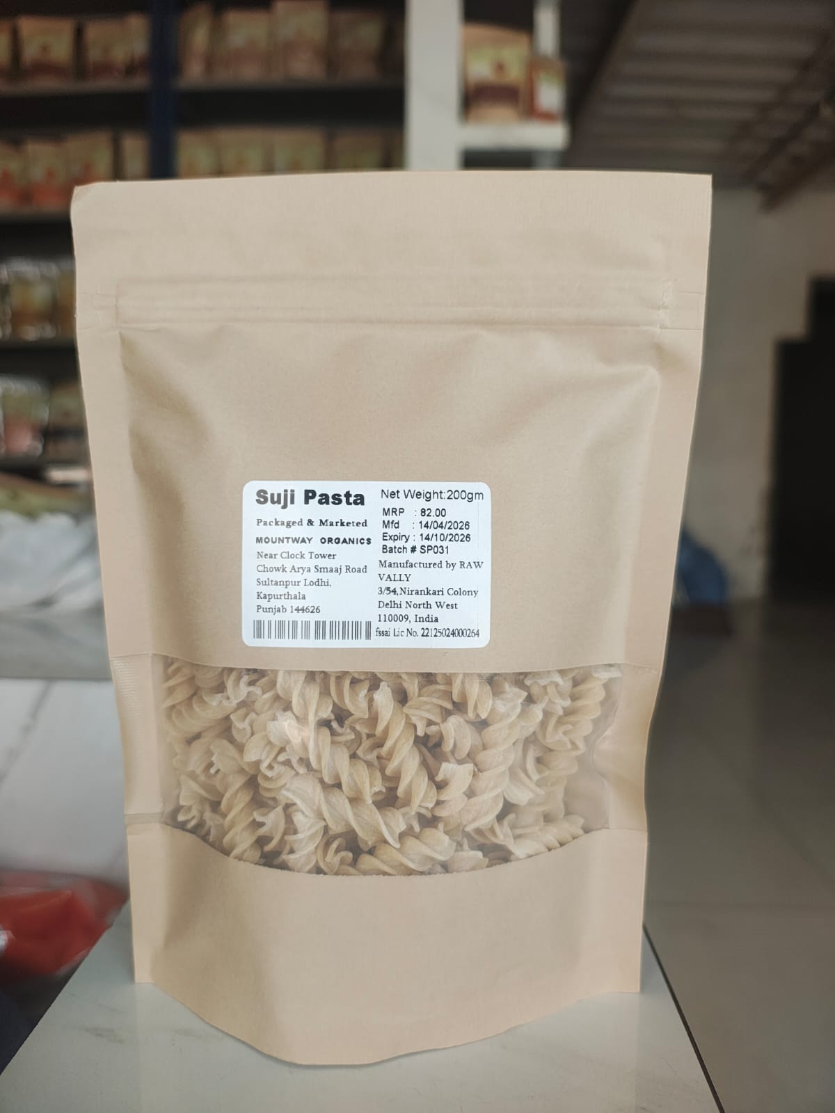 Suji Pasta (Semolina Pasta)